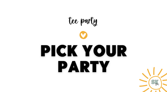 Three tee party options | Sun Kissed Virtual Assistant