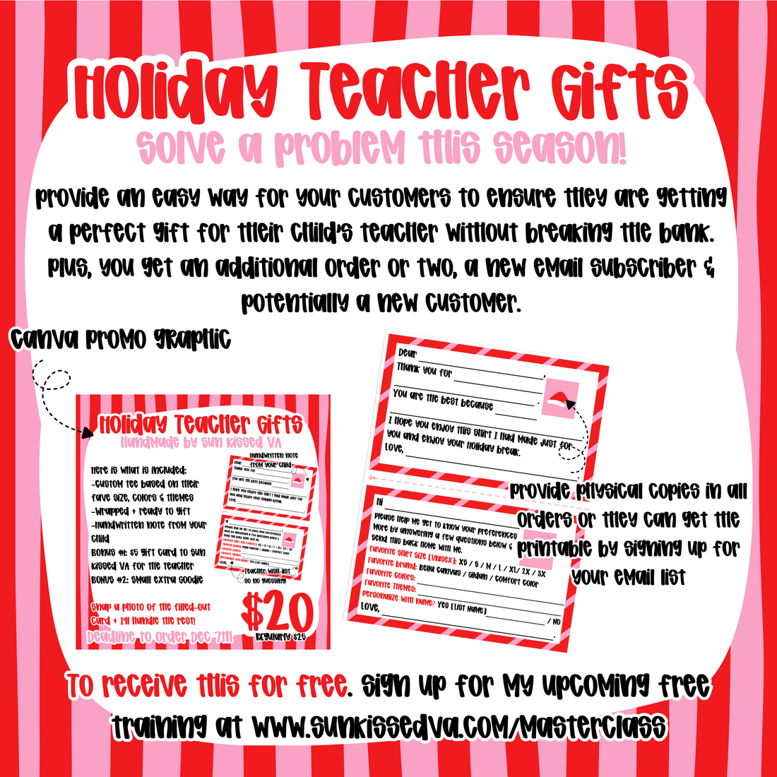 The Easiest Holiday Teacher Gift That Helps Your Customers and Your Business
