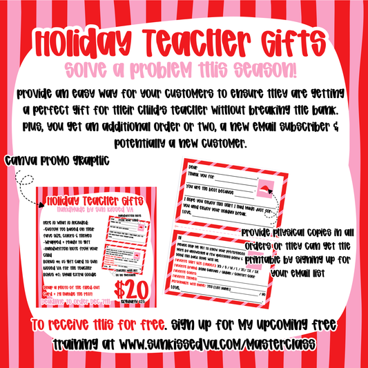 The Easiest Holiday Teacher Gift That Helps Your Customers and Your Business
