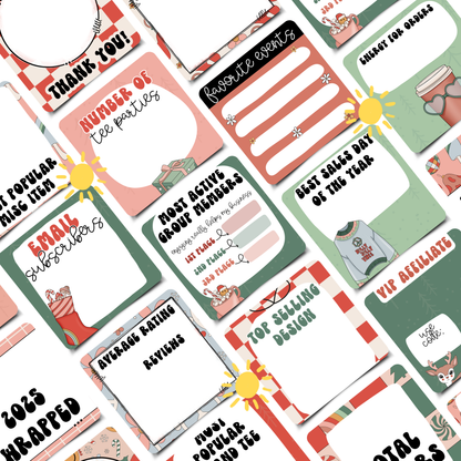 2025 Wrapped (20 Social Media Graphics)