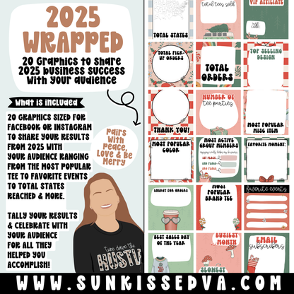 2025 Wrapped (20 Social Media Graphics)