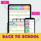 Back to School Content Calendar & Engagement Graphics themed social media plan | Sun Kissed Virtual Assistant