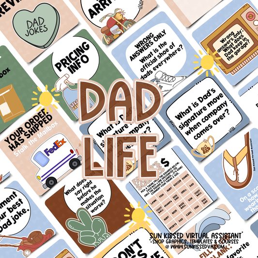 Dad Life (75 Graphics & 21-Post Content Calendar)
