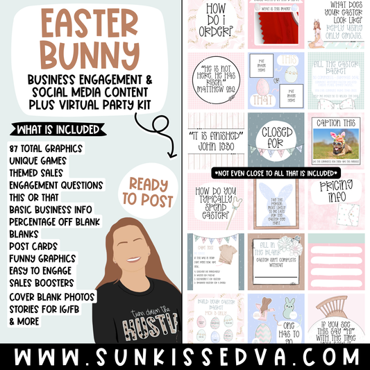 Easter Bunny (87 Social Media Graphics)
