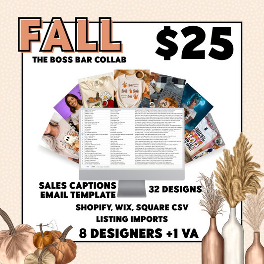 The Boss Bar September Fall Collaboration *LIMITED TO 5* 32 graphics