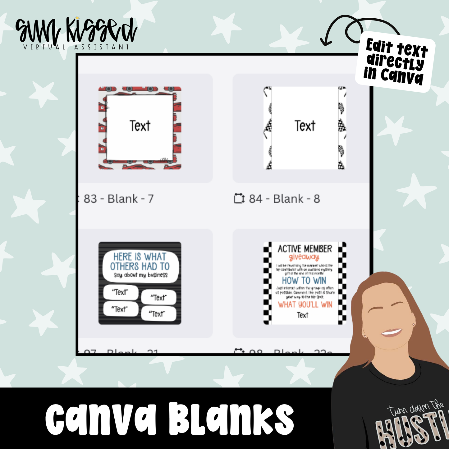 Full Throttle (89 Social Media Graphics, Captions & Canva Templates)