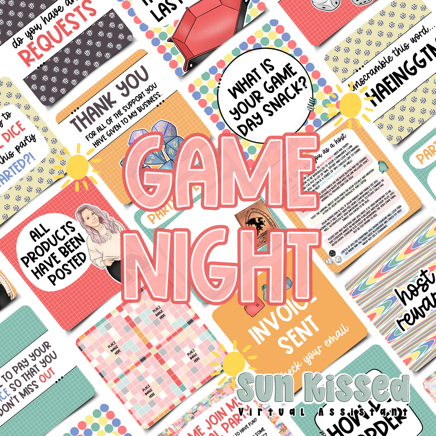 Game Night (115 Social Media Party Graphics)