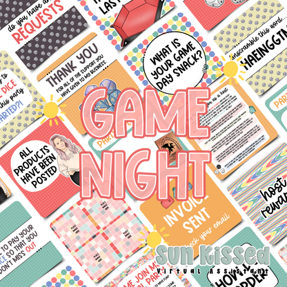 Game Night (115 Social Media Party Graphics)