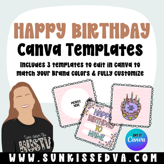 Happy Birthday Canva Template