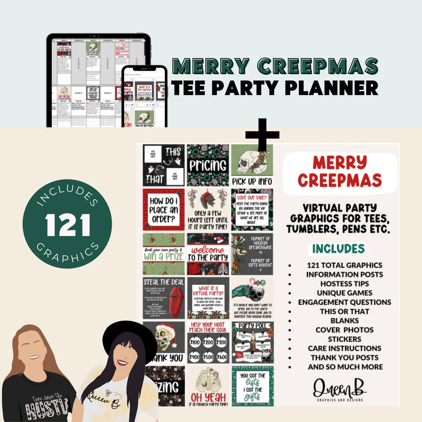 Merry Creepmas Tee Party Planner & Party Graphics
