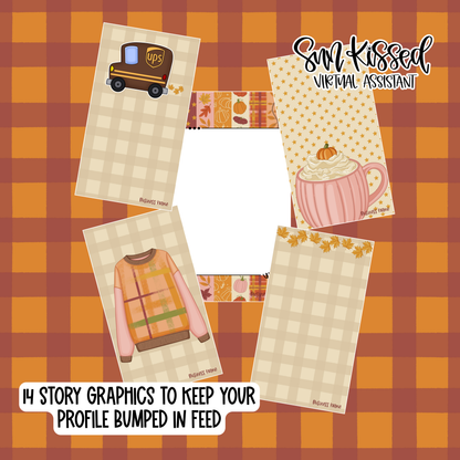 Plaid Pumpkin (91 Editable Graphics in Canva)