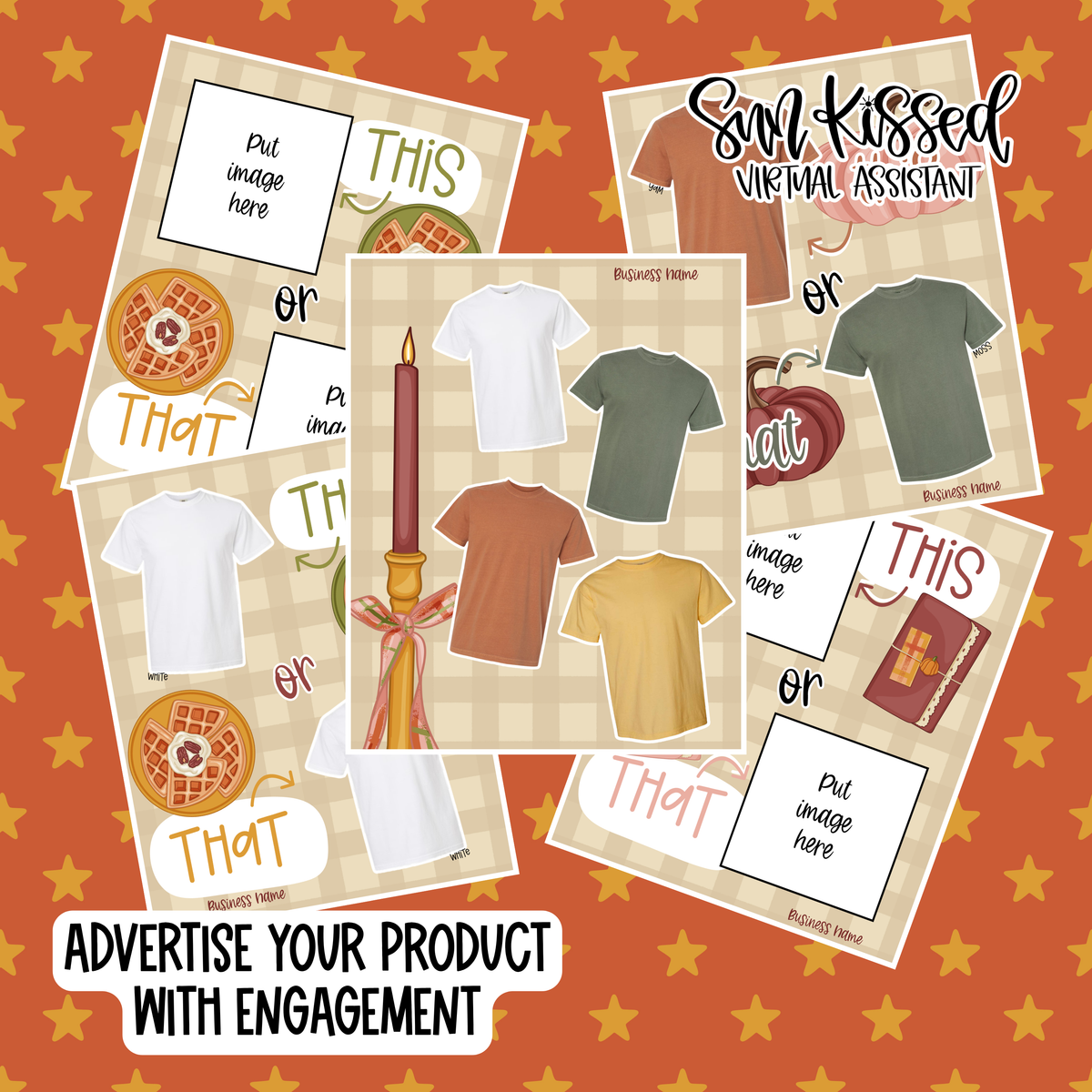 Plaid Pumpkin (91 Editable Graphics in Canva)