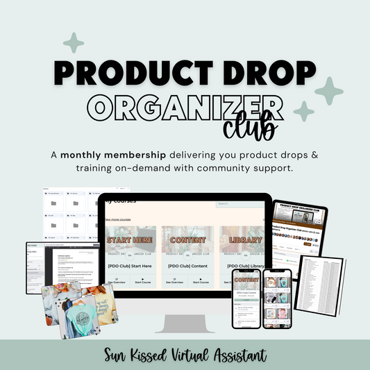 Product Drop Organizer Club