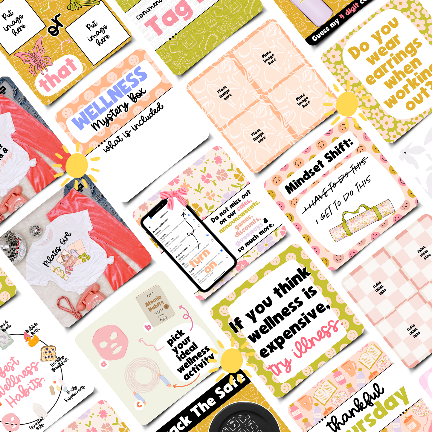 Soft Girl Reset (191 Social Media Graphics, including 5 PNGs)