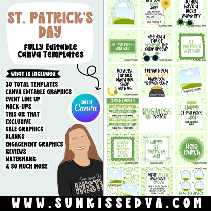 St. Patrick's Day Canva Template