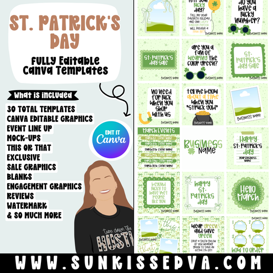 St. Patrick's Day Canva Template