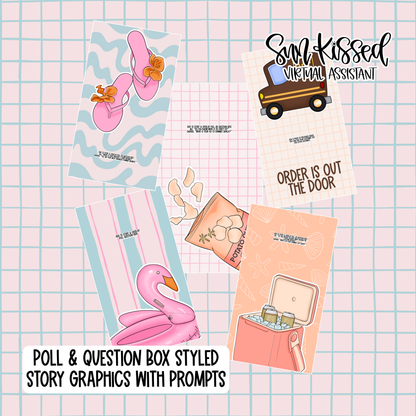 Poolside Summer (155 Graphics & 42-Post Content Calendar)