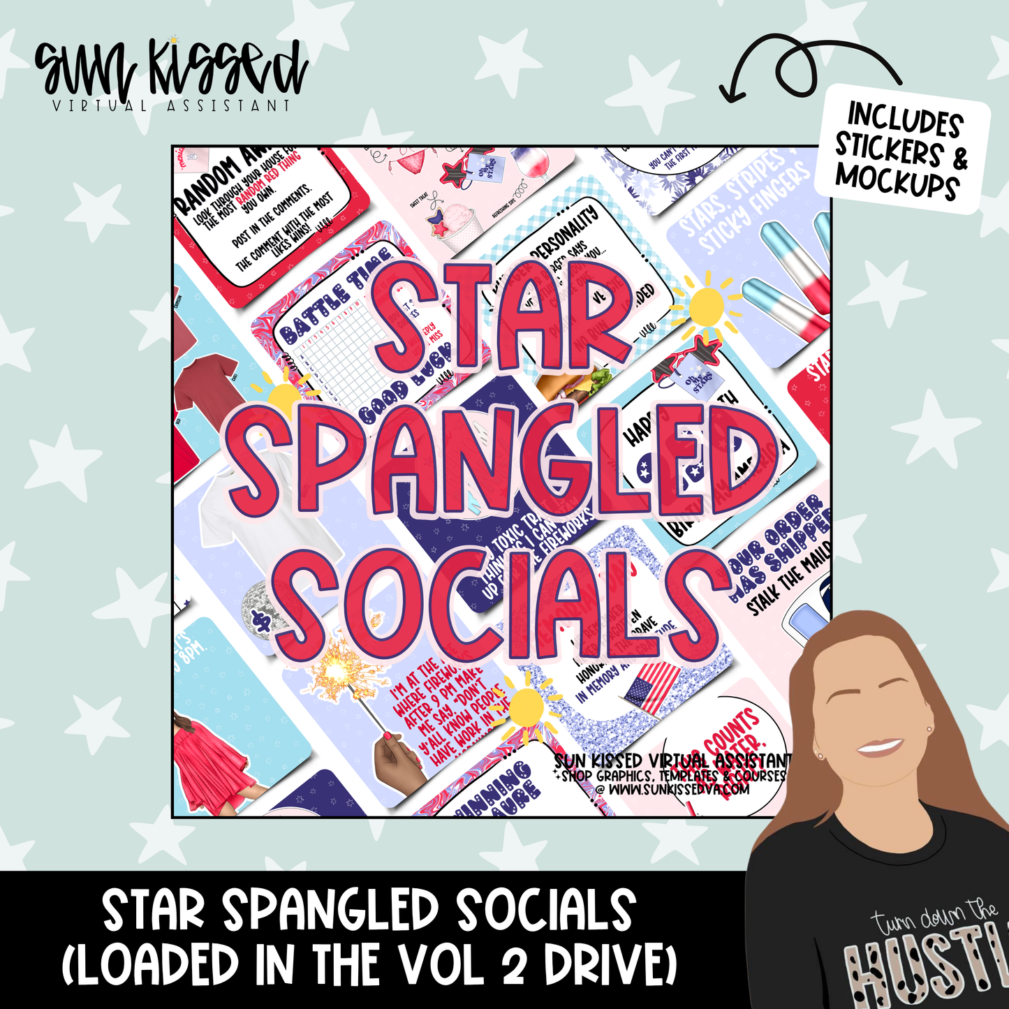 Star Spangled Socials (137 Graphics)