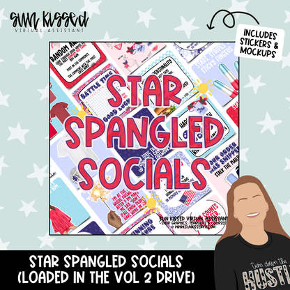 Star Spangled Socials (137 Graphics)