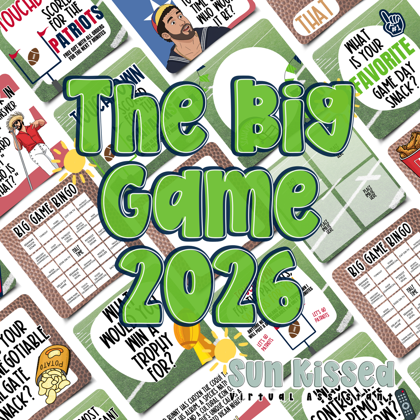 The Big Game 2026 (55 Social Media Graphics)