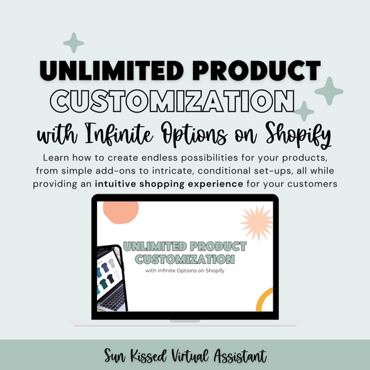 Unlimited Product Customization with Infinite Options on Shopify