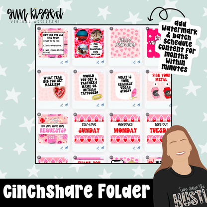 Viva Las Valentine (142 Social Media Graphics & Canva Templates)