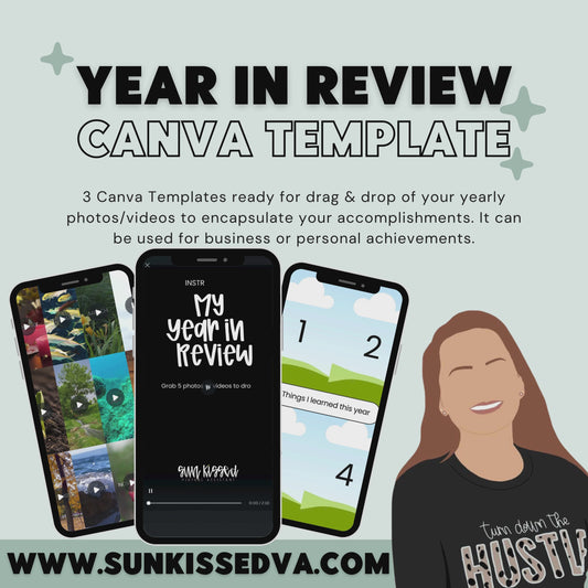 Year In Review Canva Template