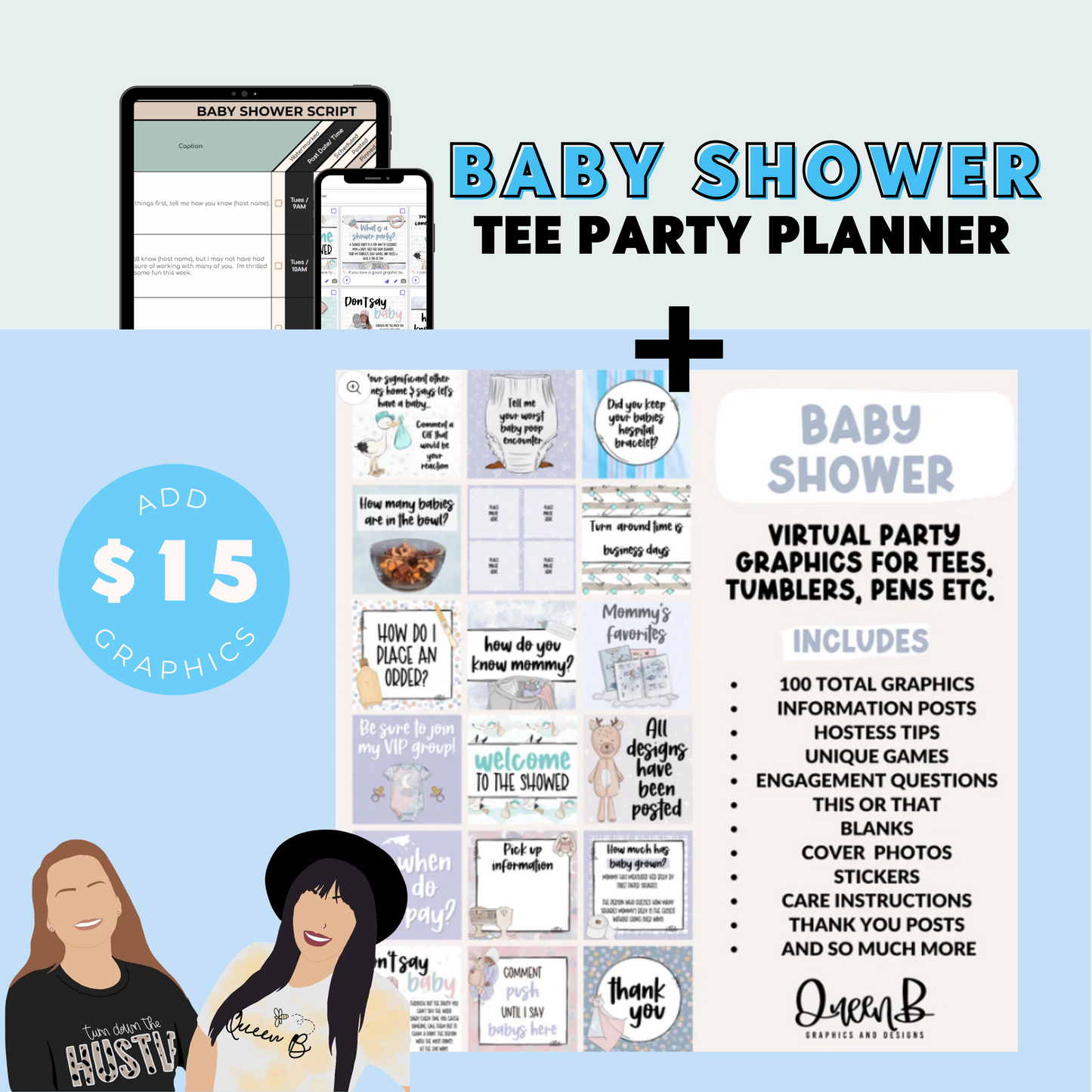 Baby Shower Tee Party Planner | Sun Kissed Virtual Assistant