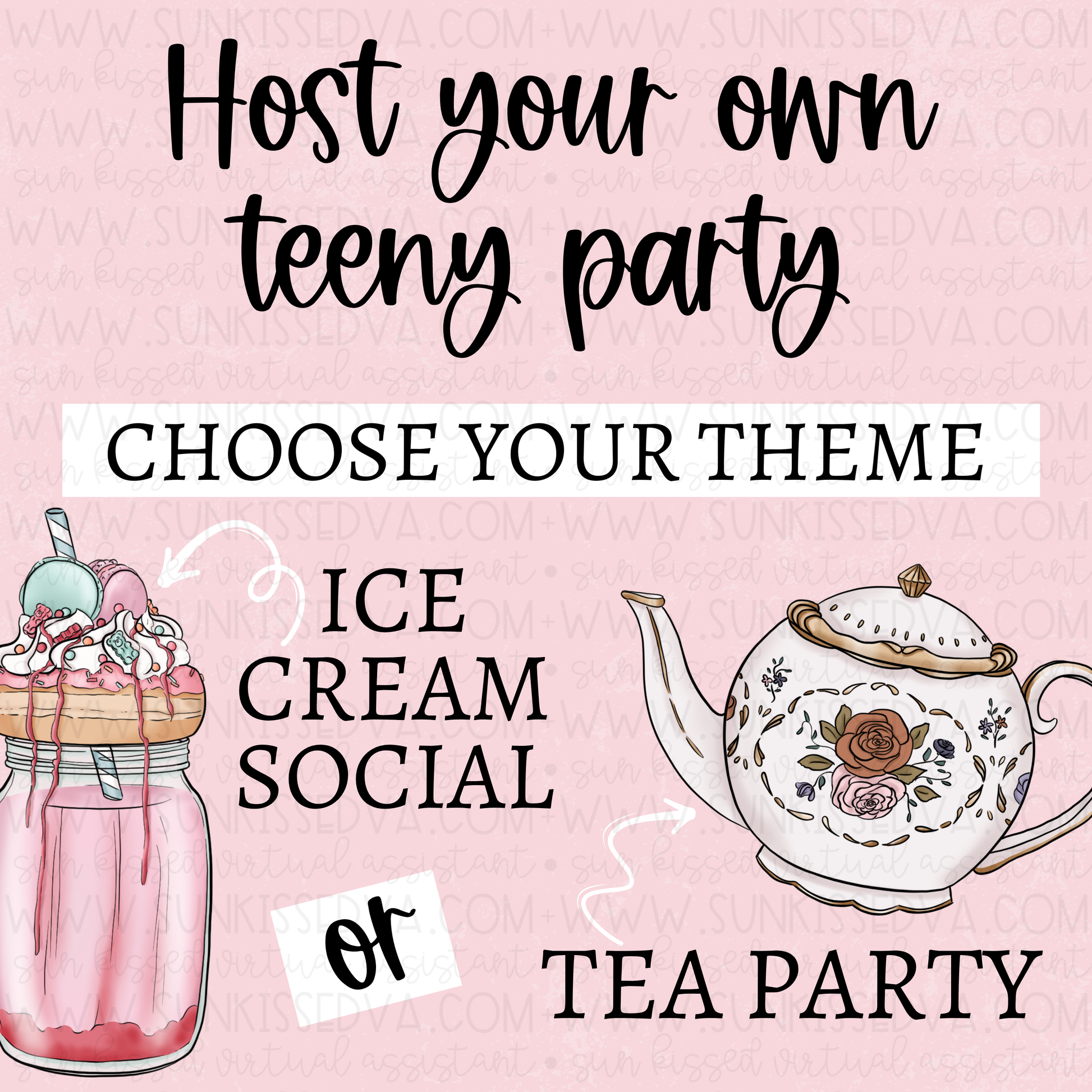 Social Gathering Teeny Party Planner | Sun Kissed Virtual Assistant