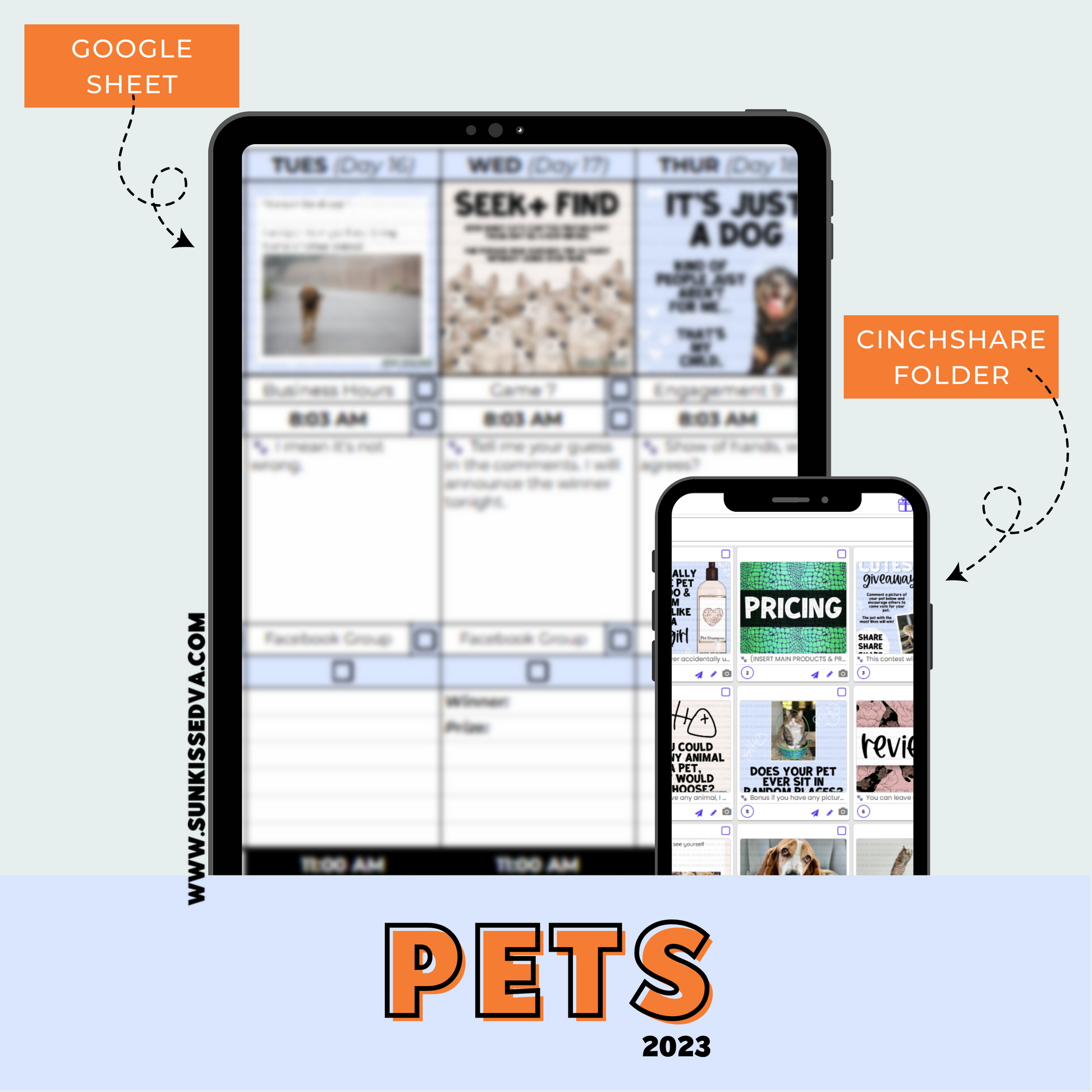Pet mobile deals calendar