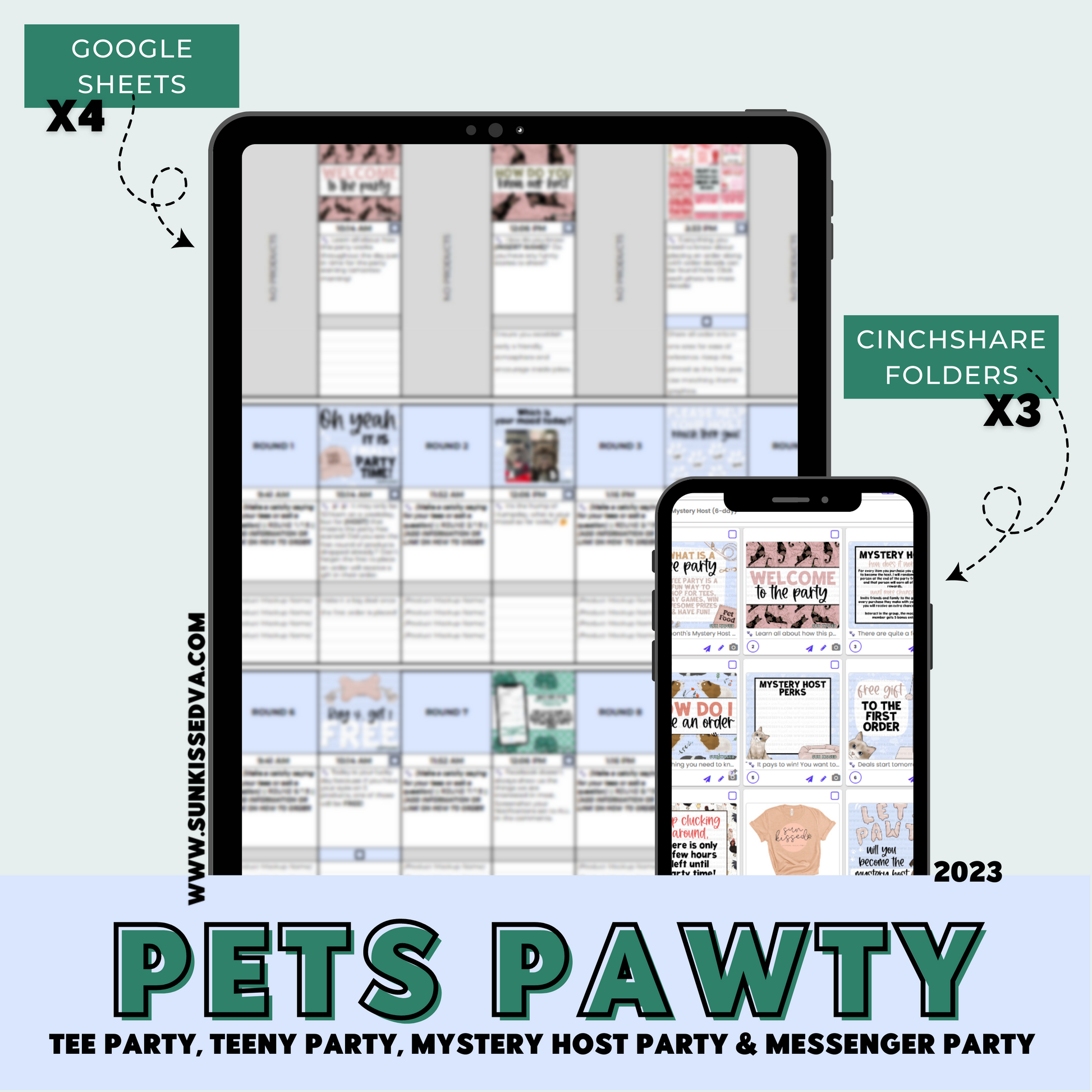 Pets Pawty Tee Party Planner for the pet lovers | Sun Kissed Virtual Assistant