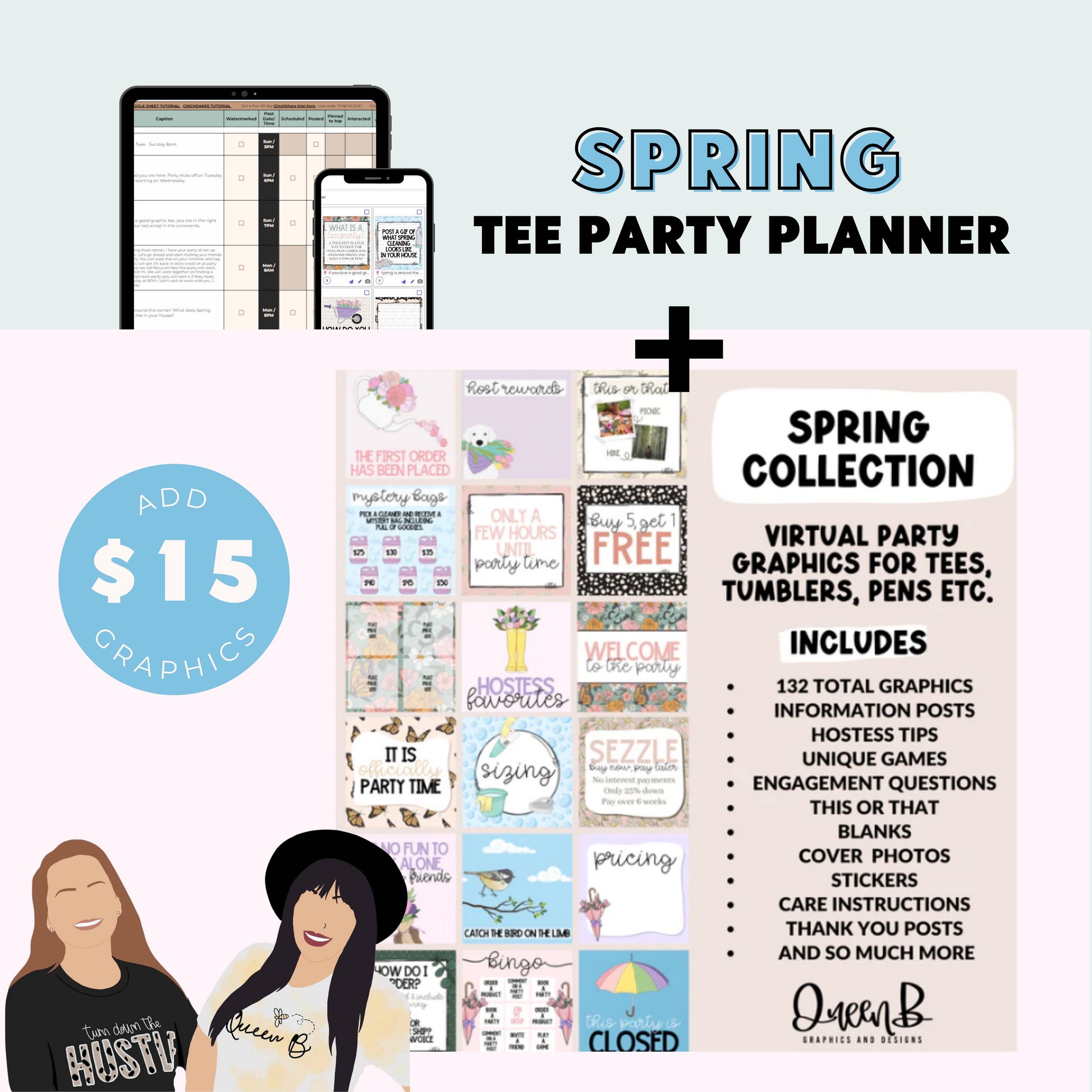 Spring Tee Party Planner | Sun Kissed Virtual Assistant