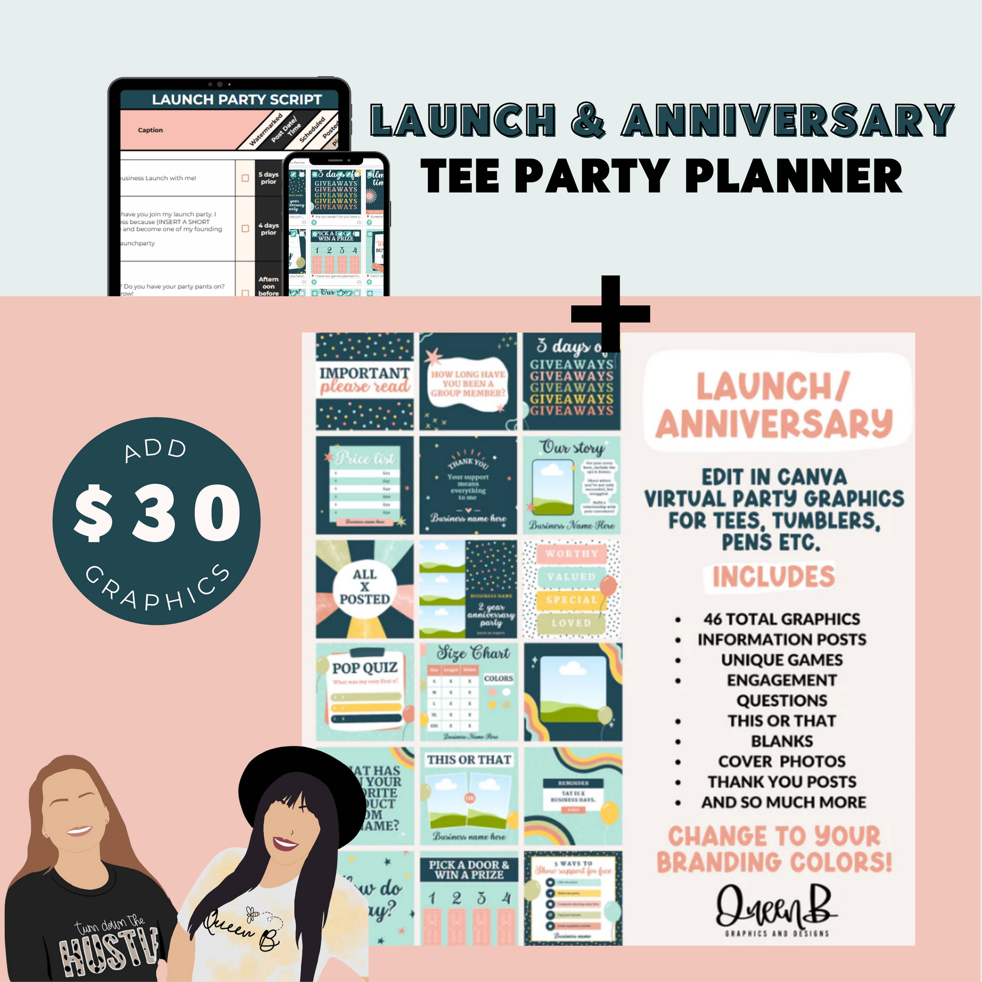 Business Anniversary And Launch Tee Party Planner | Sun Kissed Virtual Assistant
