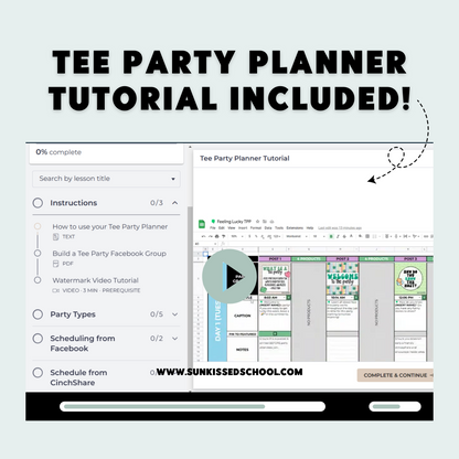 Spring Cleaning Tee Party Planner | Sun Kissed Virtual Assistant